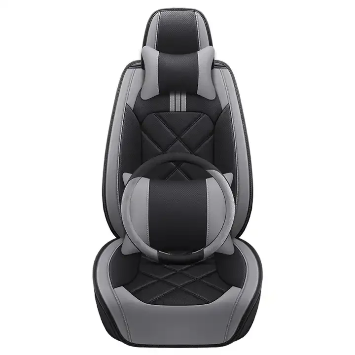 High Quality Four Seasons Universal Luxury Car Seat Cover for PVC Leather Material Well Fit 5 Seats Car Model