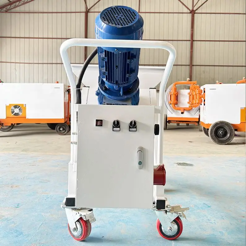 Projecting Plastering Rendering Spraying Machine For Wall Mortar Mixer Pump Grouting Materials Sprayer Machine