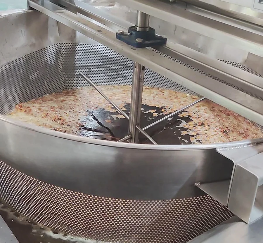 DBB130 industrial 200kgs/h fried peanut batch fryer machine electric deep gas frying machine for green peas processing