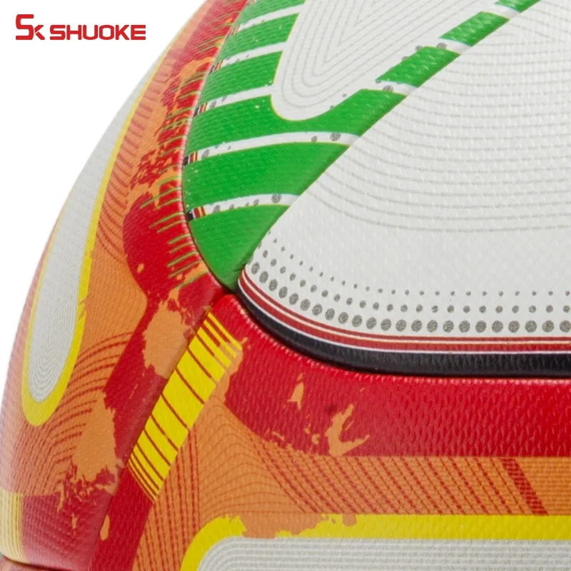 Профессиональный Футбольный Мяч из ПУ, размер 5, настраиваемый фирменный логотип, футбольный мяч