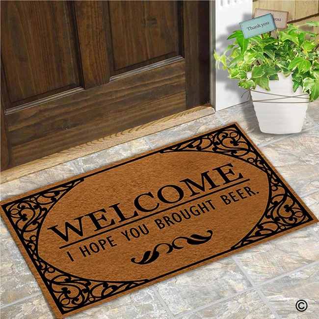 Tigerwings Highly Welcomed Custom Printed Diatom Mud Floor Mats Anti Slip Water Absorption Rubber Doormats