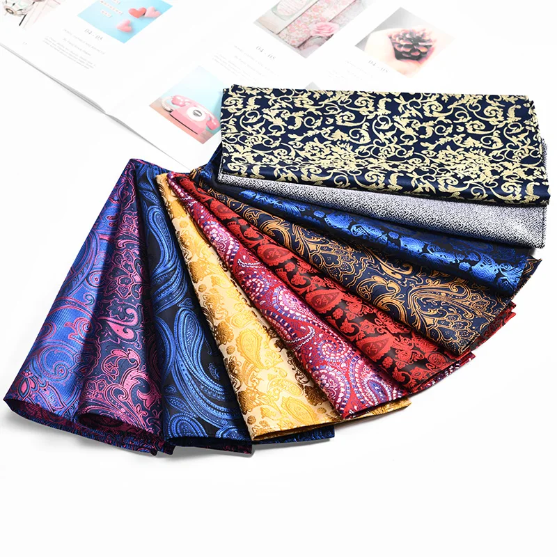 Аксессуары для мужских костюмов высокой плотности, Классический носовой платок, тканевый Карманный платок с цветочной вышивкой