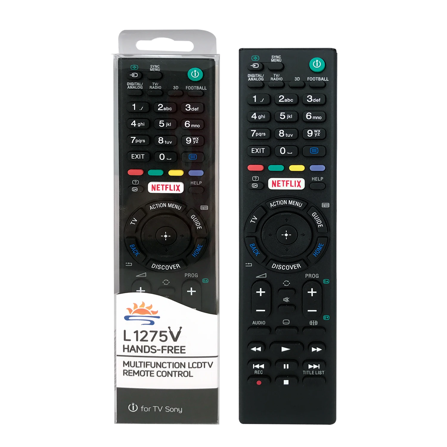 L1275V  Replacement remote control for SONY TV remote LCD/LED control