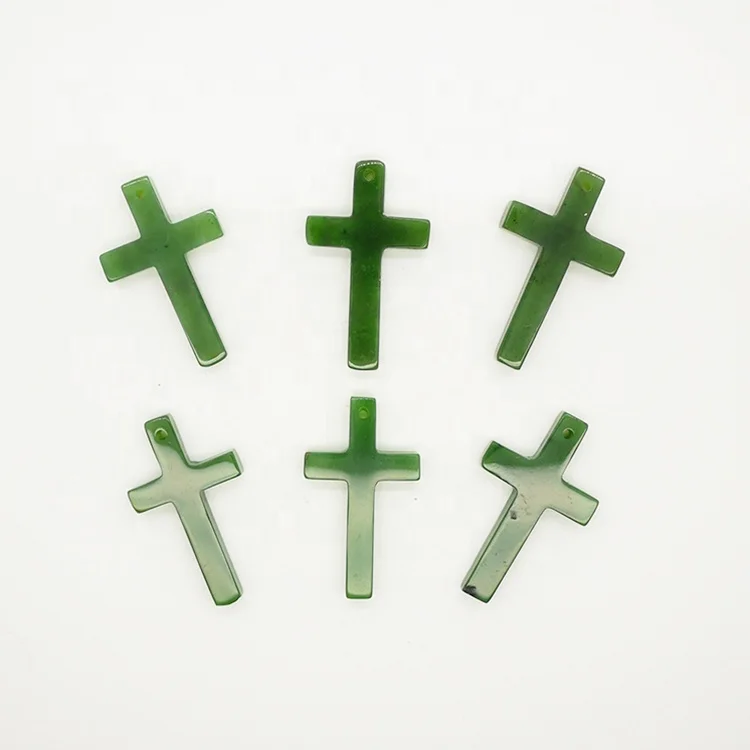 Carefully selected materials jade nephrite pendant gemstone cross pendant