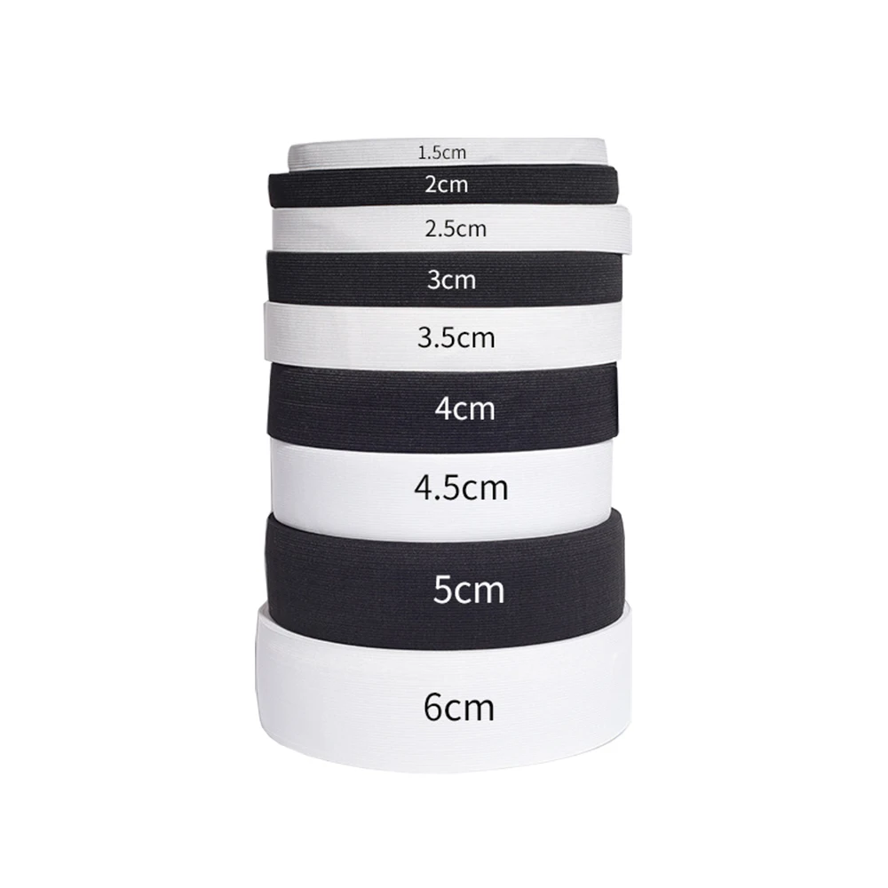 Factory Wholesales 1.5~6cm High Elasticity Crochet Knitted Waistband Elastic band For Pants Underwear