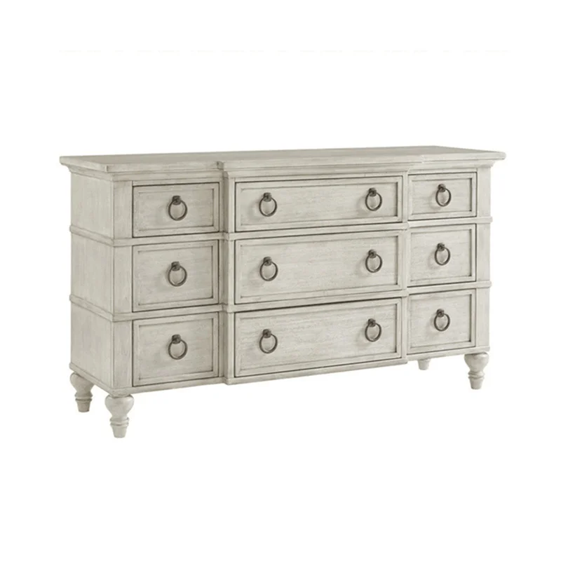 Top Selling American Rural Solid Wood Entry Porch Bucket Cabinet Dining Side Cabinet French Decorative Cabinet