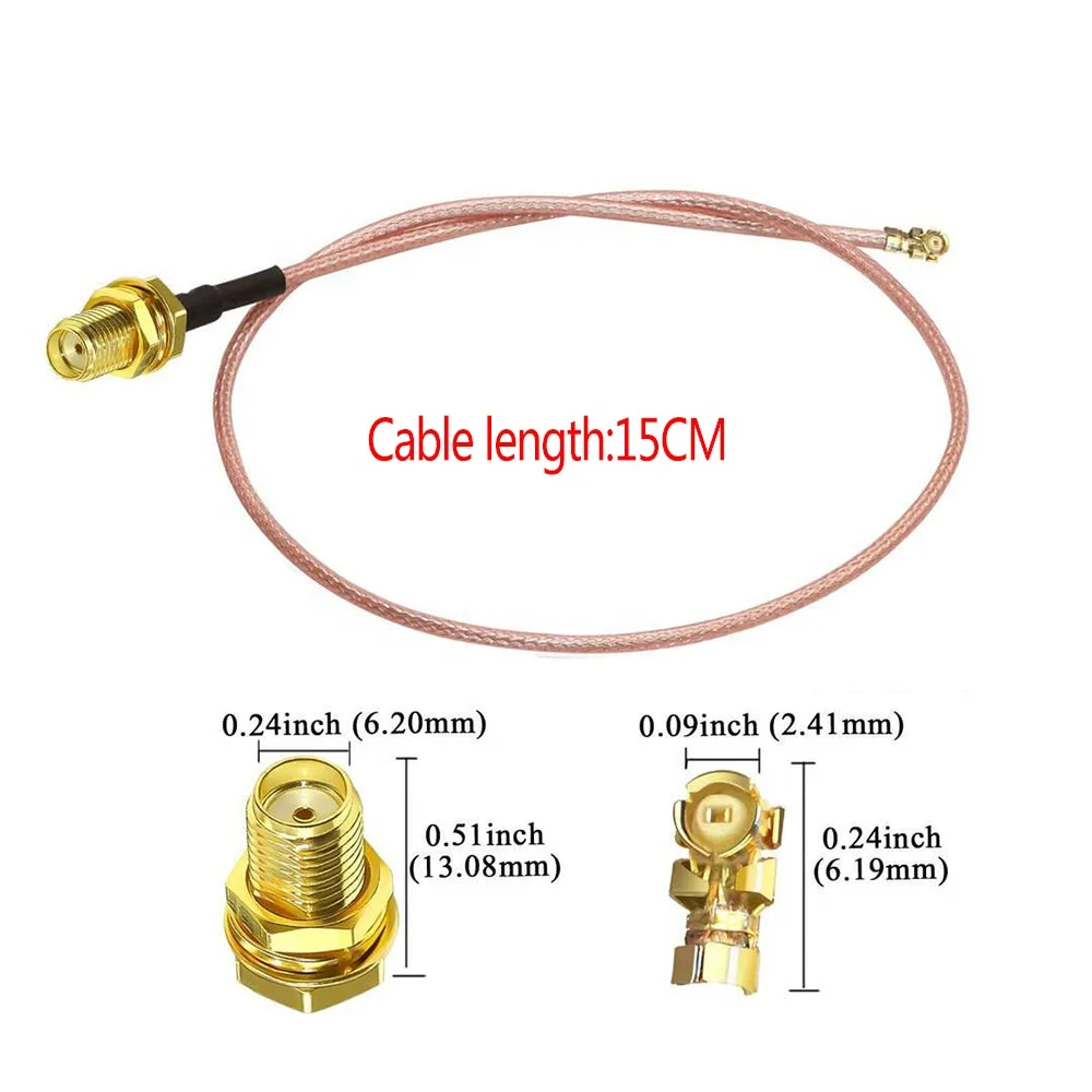 Ufl Sma Coax Cable Rp Sma Female To Ipex Crimp Jack Antenna Wifi Rp S Rg178 Pigtail Jumper Cable