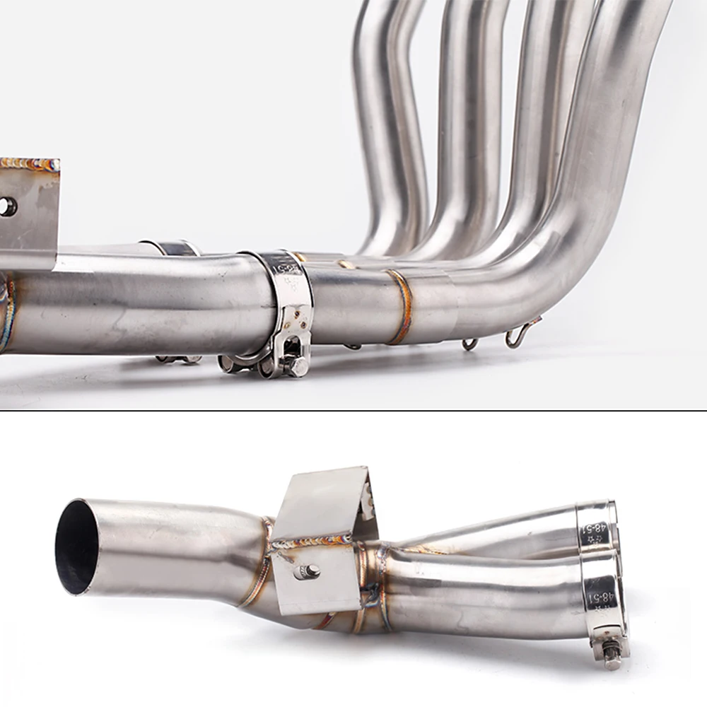 FOR YAMAHA FZS1000 FZ1 FAZER 2006-2015 Year Full Exhaust Pipe System Motorcycle Muffler Middle Front Header Tube