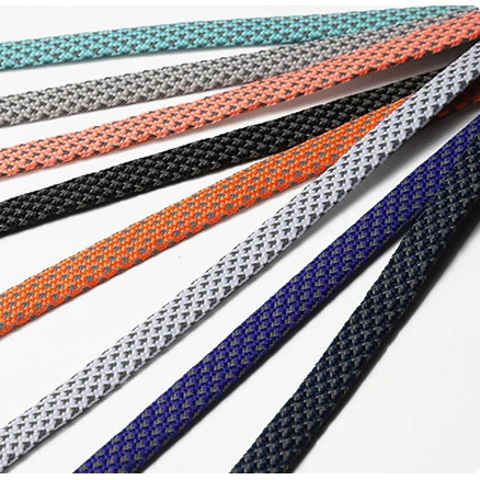 Wholesale Flat 3m Shoelaces Net Pattern Reflective Shoe Laces for Sneakers Elastic Shoelaces for Sport Shoes