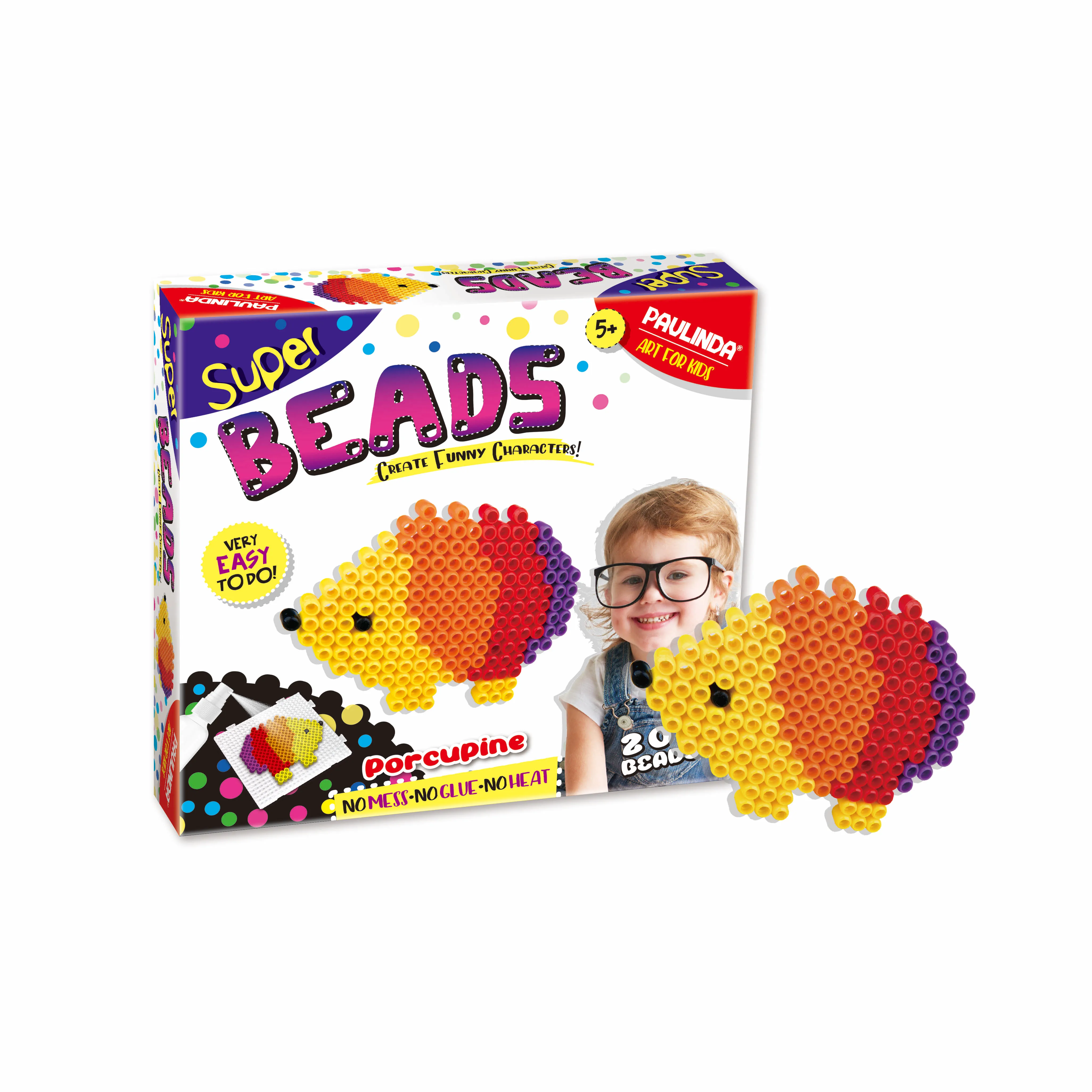 
Fun Project Educational Customized DIY Magic Water Fuse Beads Super Beads Kit with Pegboard 