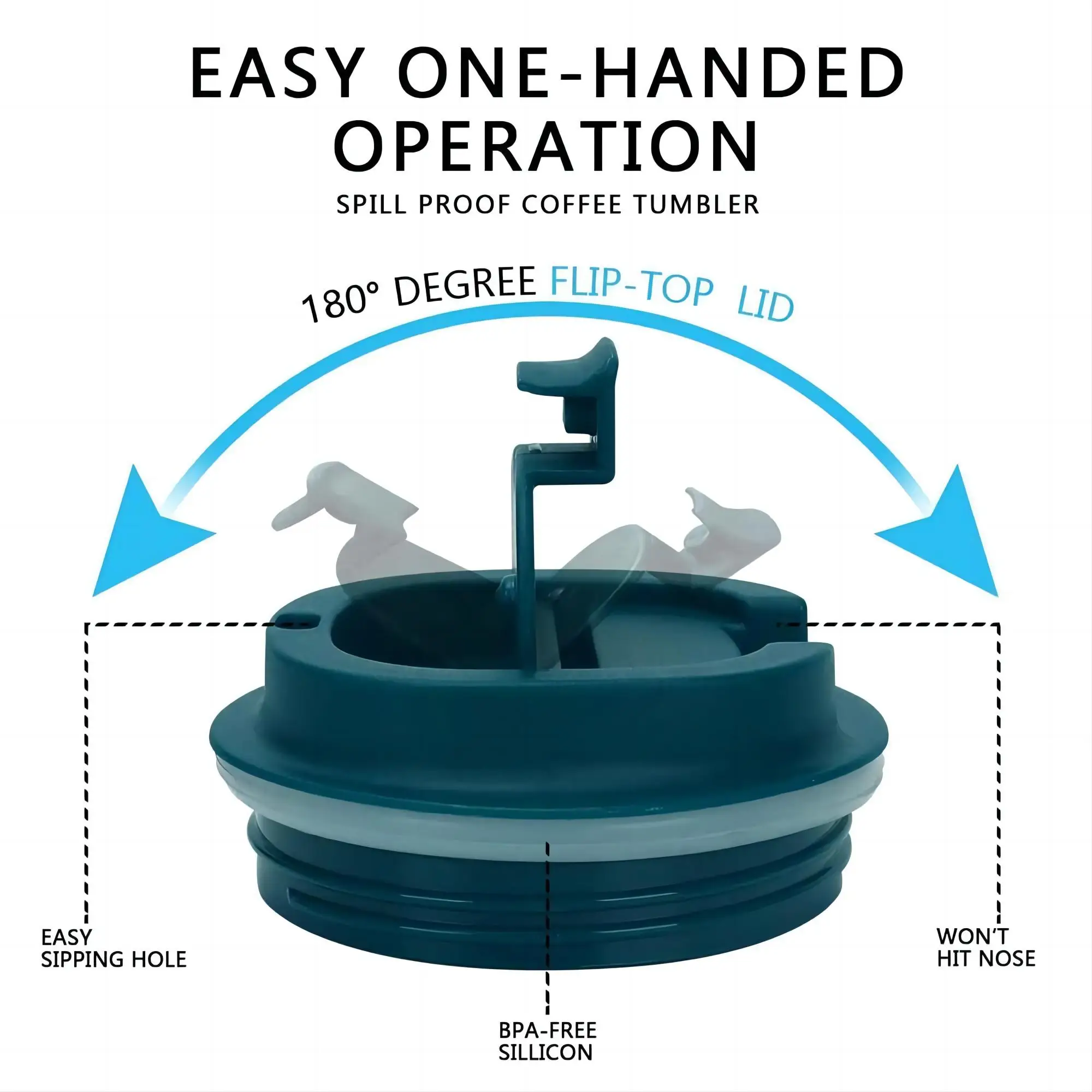 Wholesale 500 ml Travel Double Wall Vacuum Insulated Stainless Steel Coffee Tumbler Cup With Lid