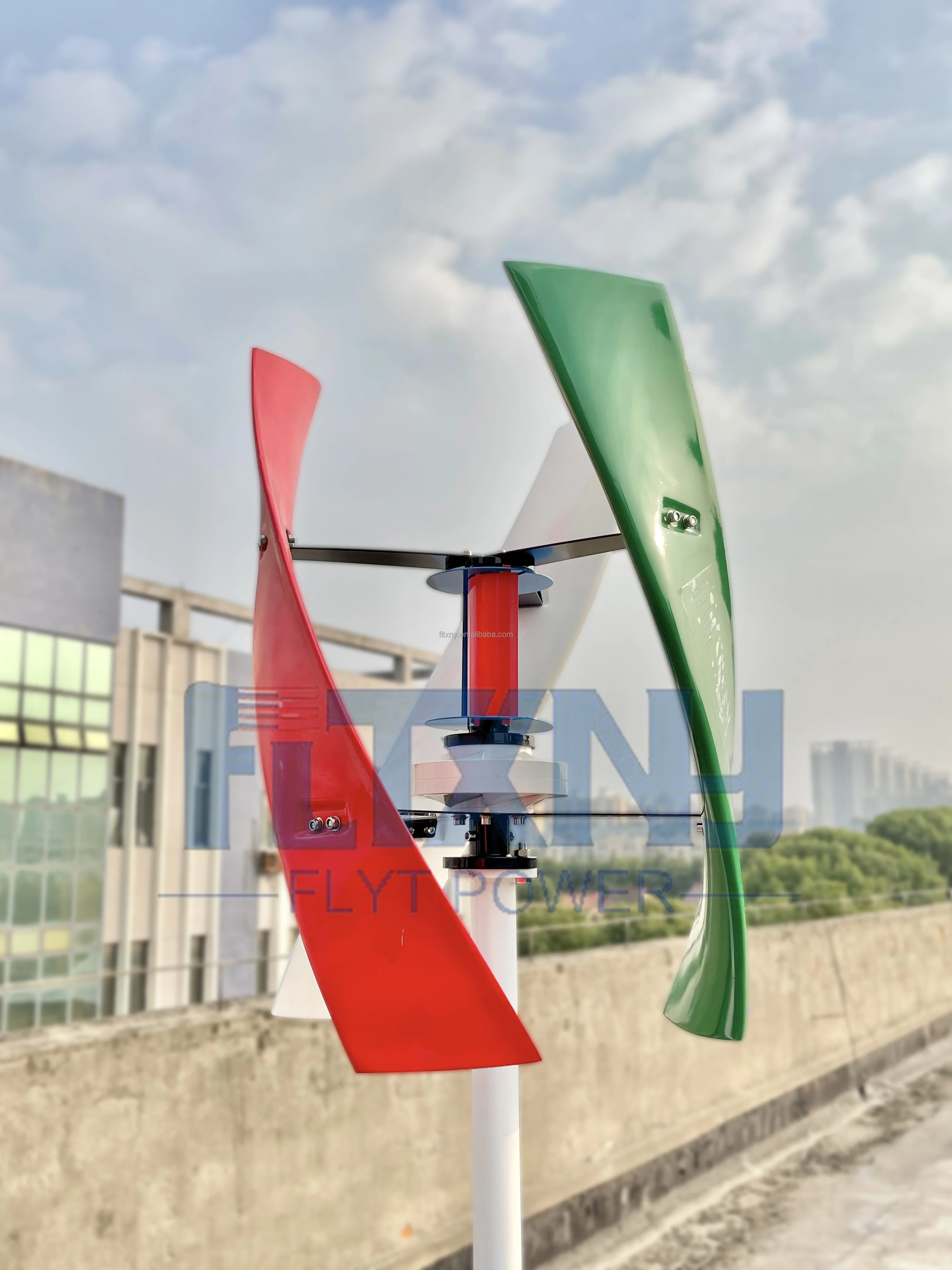 FLYT POWER 5kw wind turbine generator price low rpm home use vertical wind turbines free noise for sale 5kw wind turbine