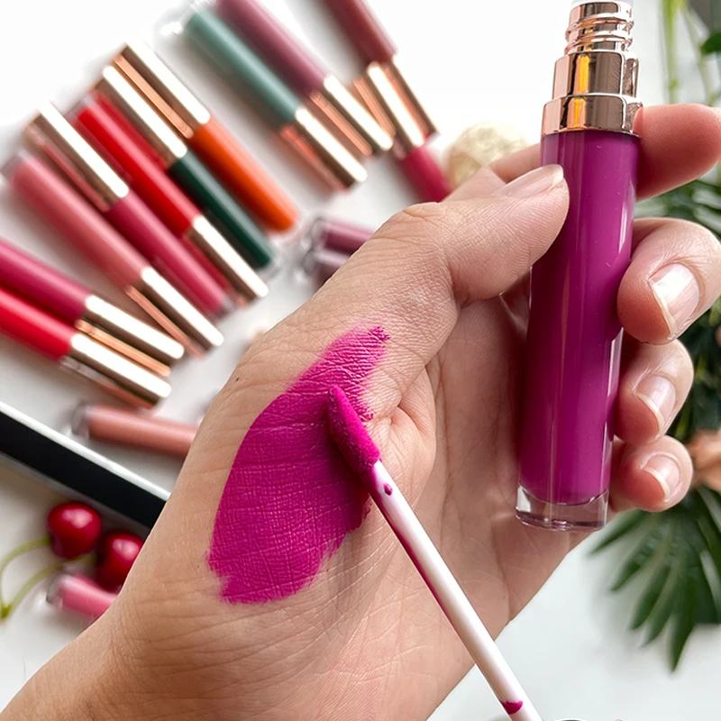 Hot Selling 30 Colors Lipstick Private Label Makeup Cosmetic Custom Matte Lipstick Waterproof Liquid Matte Lipstick