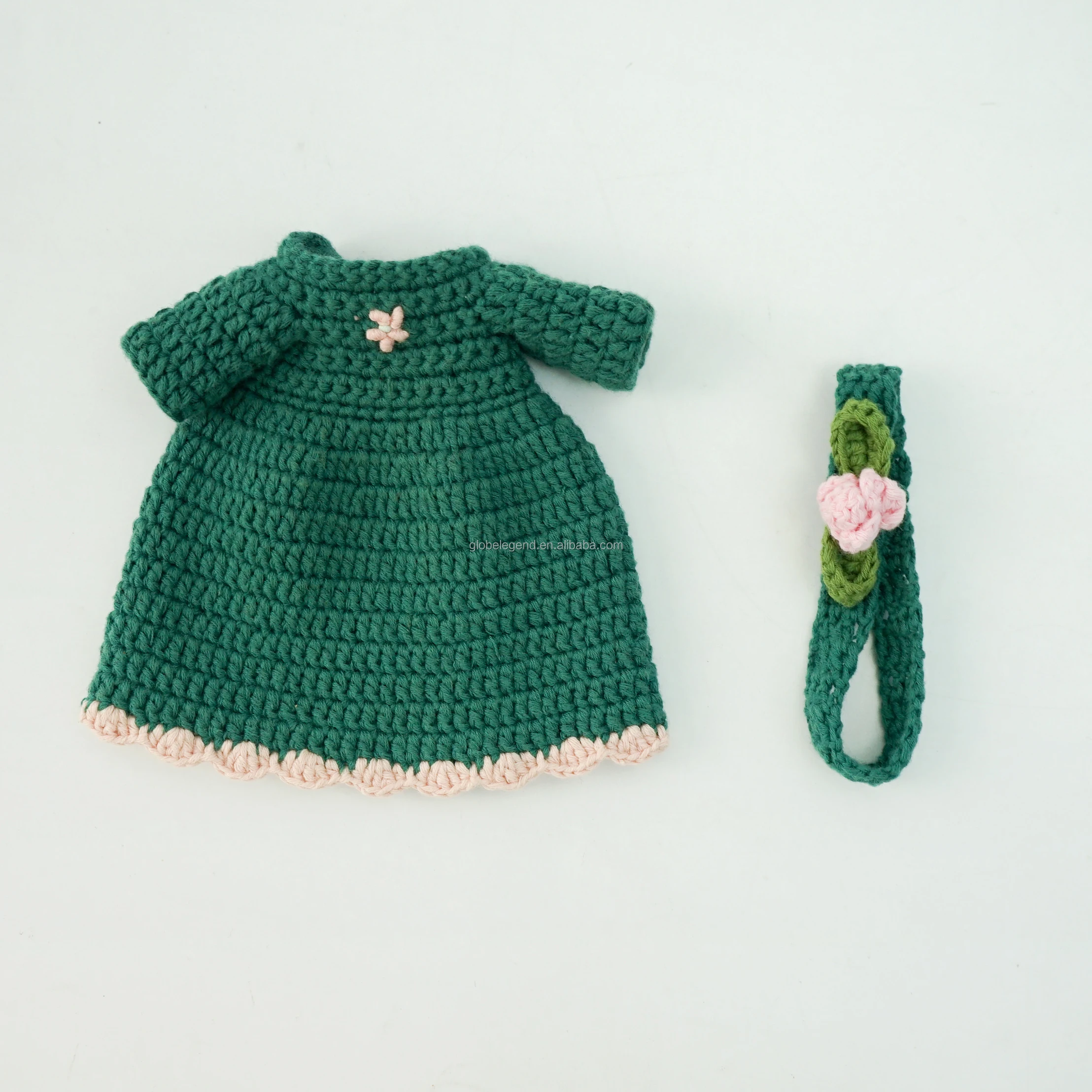 Lovely Little Girl Amigurumi Crochet Toys Dolls Patches crochet doll handmade muslim doll