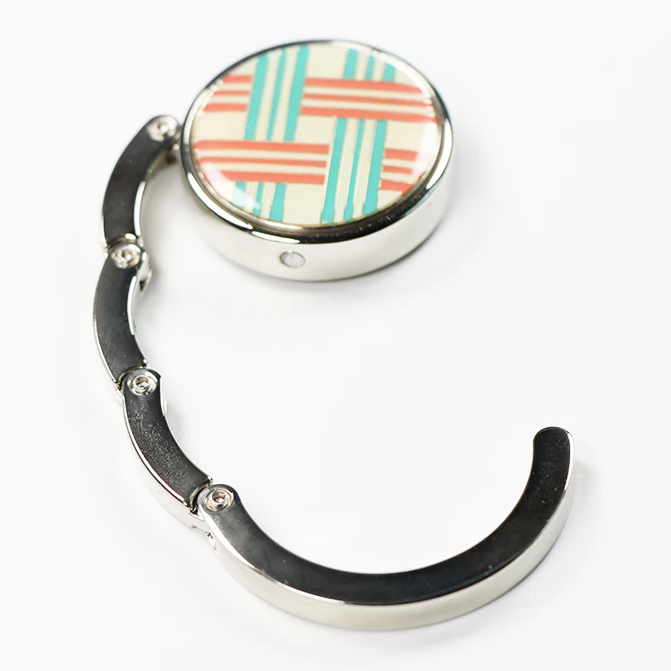 Custom Creative Table Top Folding Purse Hook Handbag Holder Accessories Bag Hanger