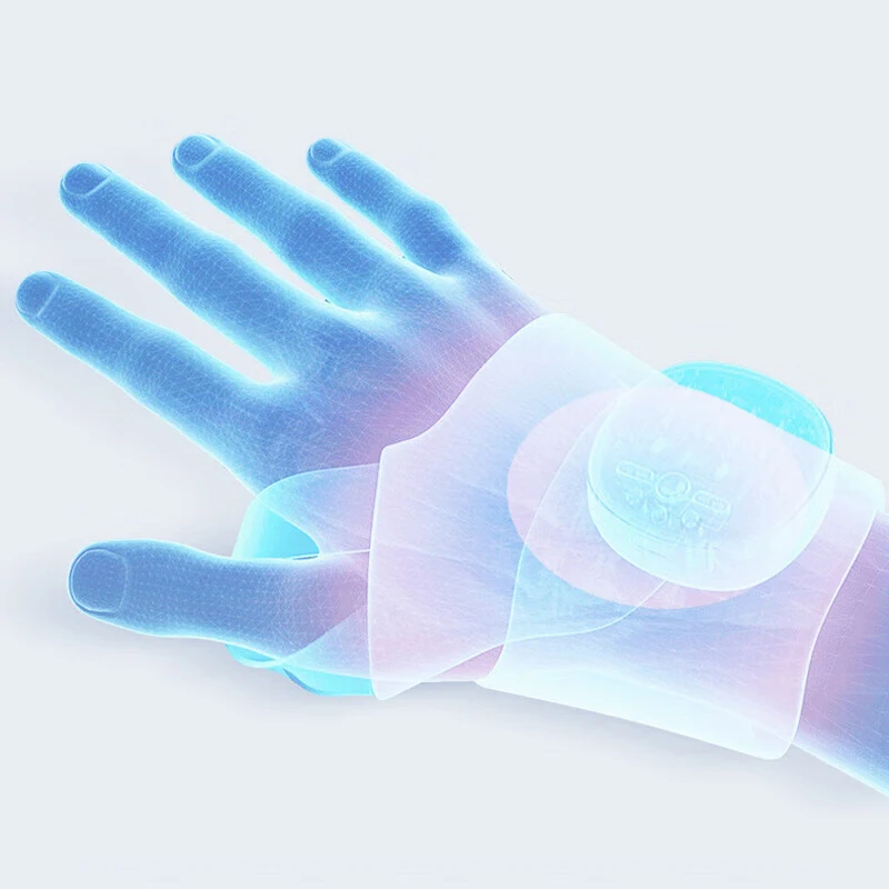 Tech Love Portable EMS Wrist Guard with Infrared Heat and Vibration Therapy for Improved Mobility