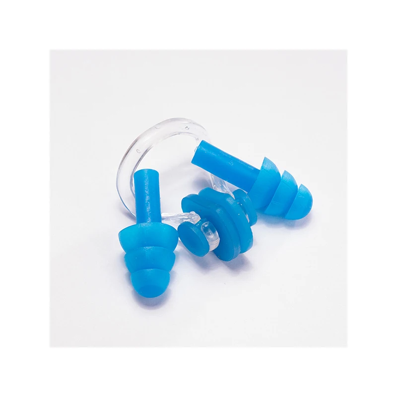 China Supplier Swimming Earplugs Clip Case Protective Prevent Waterproof Nose Clip Earplug