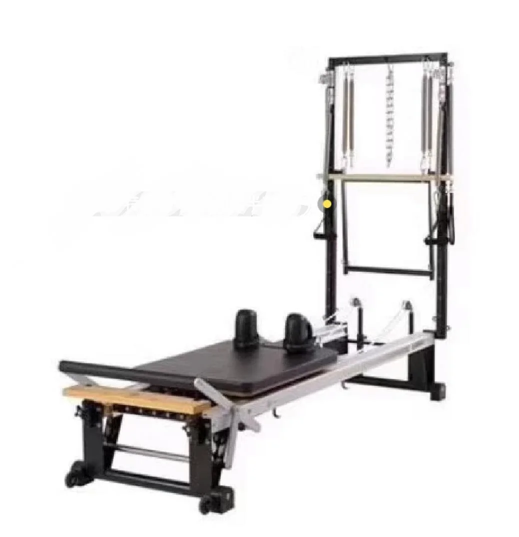 Pilates machine functional trainer  Yoga Pilates aluminium reformer with half trapeze