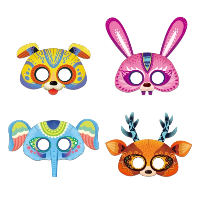 Paper Animal Party Boys Girls Children Mask High Quality Custom 3D mask Toys