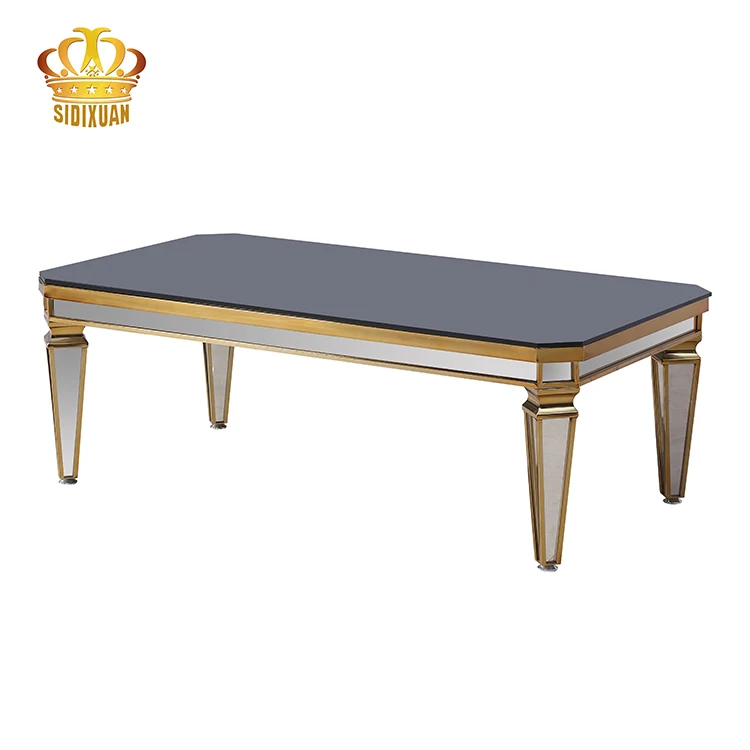 Высококачественный Прямоугольный Обеденный стол из нержавеющей стали, обеденный стол, мебель для отеля