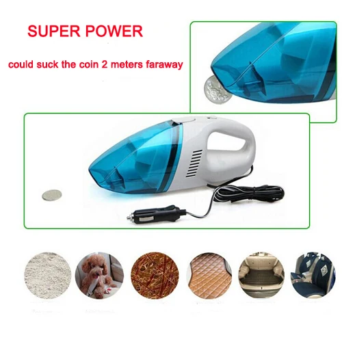12V DC Mini Portable Handheld Wet Dry Car Seat Vacuum Cleaner In Strong Motor