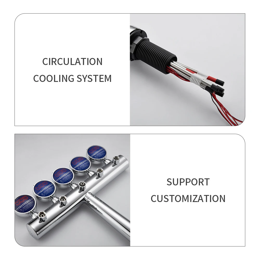 Top Quality T Type 5 Taps SS304 Beer Tower Draft Beer Font Dispenser Flow for Kegerator Bar Home