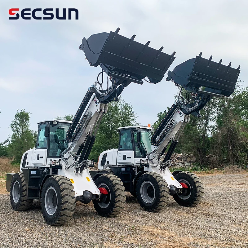 Фронтальный погрузчик SECSUN telehandler 3 5 тонны 2 дизельный колесный телескопический с EPA Euro