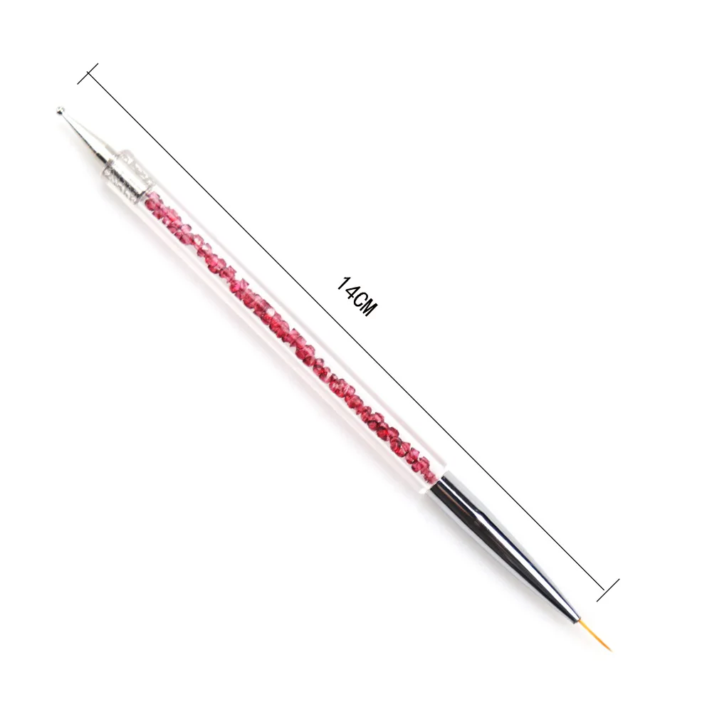 5pcs/set Custom Manicure Gel Brush Wholesale Nail Art Custom Painting Brush Double Sides Drawing Brush
