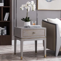 Welliton OEM ODM Hotel Villa Home Furniture Living Room Solid Wood Square Small Coffee Table