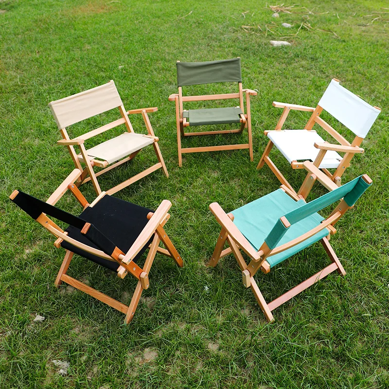 Luyuan Wholesale Price Leisure Wood Chair Picnic Comping Lawn Grass Mountain Chair Furniture