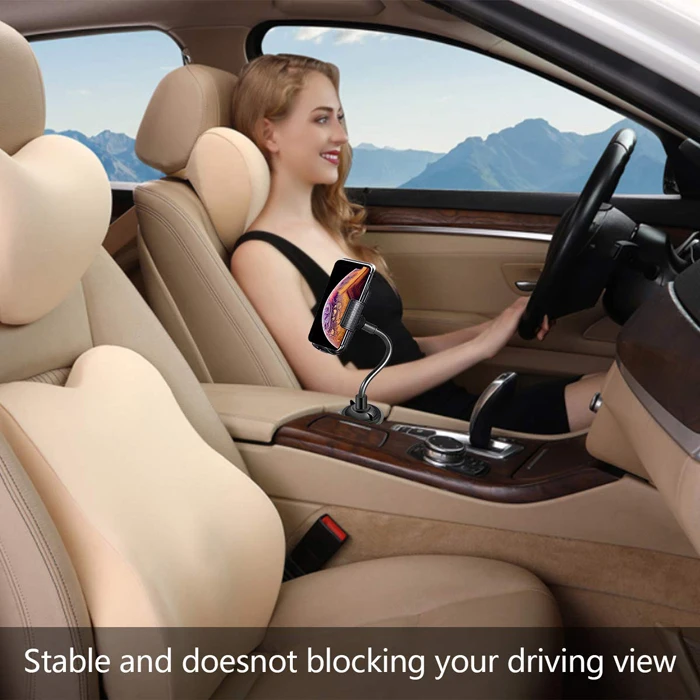 Cup Phone Holder for Car Universal Adjustable Gooseneck Cup Holder Cell Phone Mount