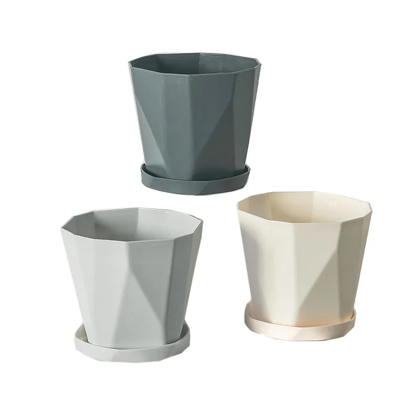 1pc Muli pot, net red creative resin, green plant, fleshy plastic flowerpot, thickened, simple in Northern Europe