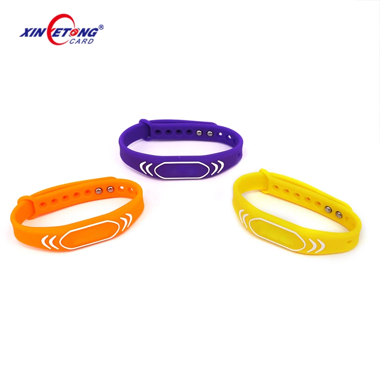Personalized Silicone Wristband Nfc/rfid Bracelet For Access Control