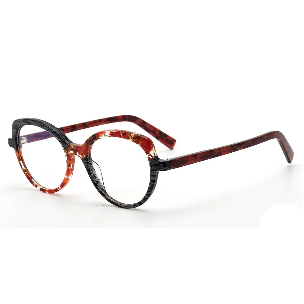 Vintage Acetate Glasses Frame Women Retro Prescription Myopia Eyeglasses Frame New Japan Luxury Brand Designer Eyewear