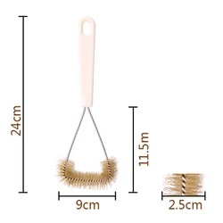 Brass Wire Triangle Barbecue BBQ Wire Mesh grill Cleaning Brush