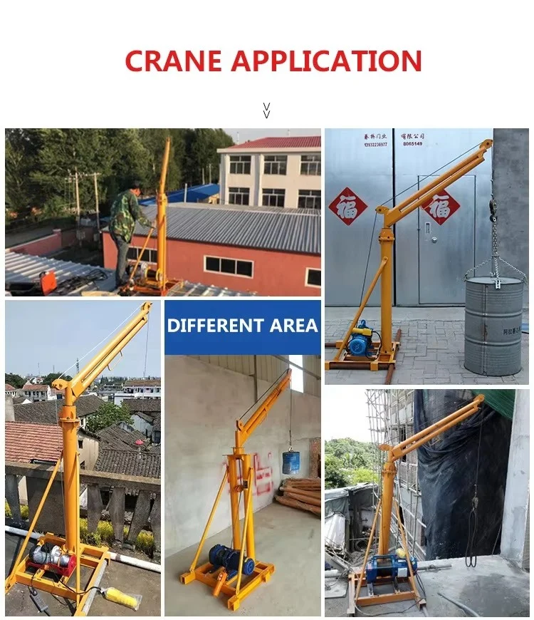 Rotary Outdoor Lifting Crane,Monkey Mini Crane,Small Crane