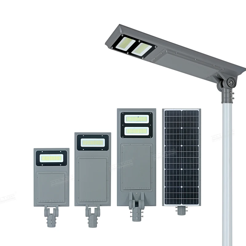 ALLTOP Ip67 Waterproof Die Cast Aluminum 40w 60w 100w Garden Road Outdoor All In One Solar Led Street Light