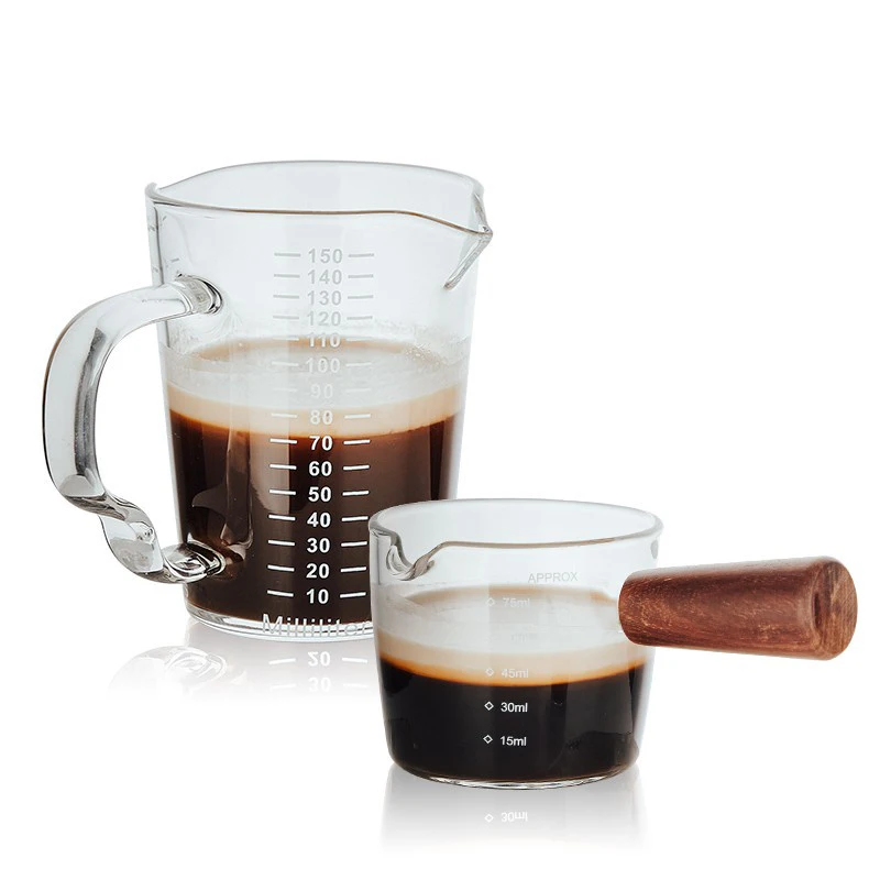 2022 New Arrivals Japanese Heated Directly Glass Milk Pot With Wood Handle