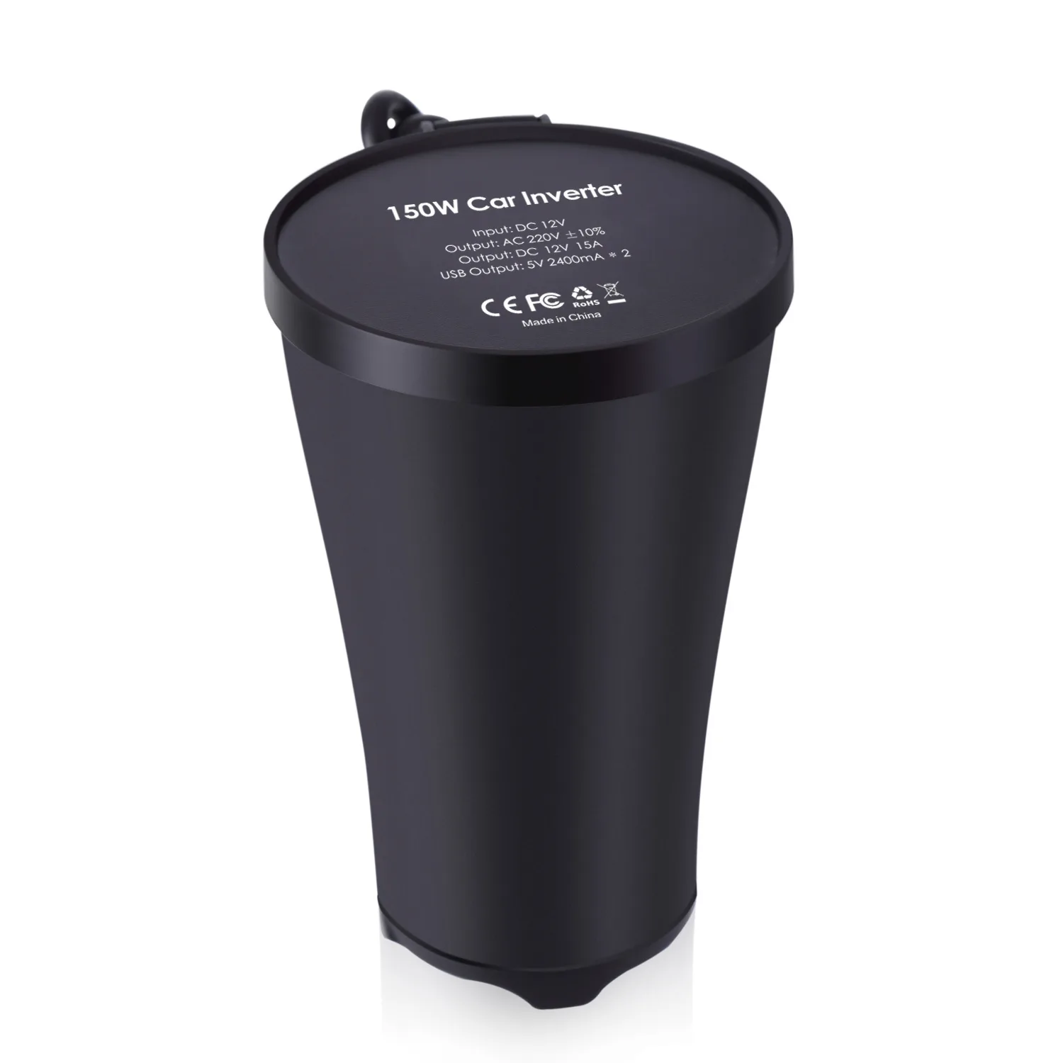 Custom Logo Printing150W Car Power Inverter DC 12V to 220V AC Car Converter 4.8A Dual USB Smart Car Charger