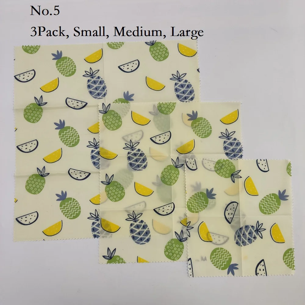 
Eco Friendly Reusable Plastic Free Beeswax Food Wrap In Stock 