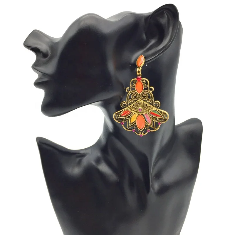 Europe Hot Selling Women Jewelry Set Bohemia Ethnic Seed Bead Rhinestone Handmade Necklace And Earrings Jewelry Set