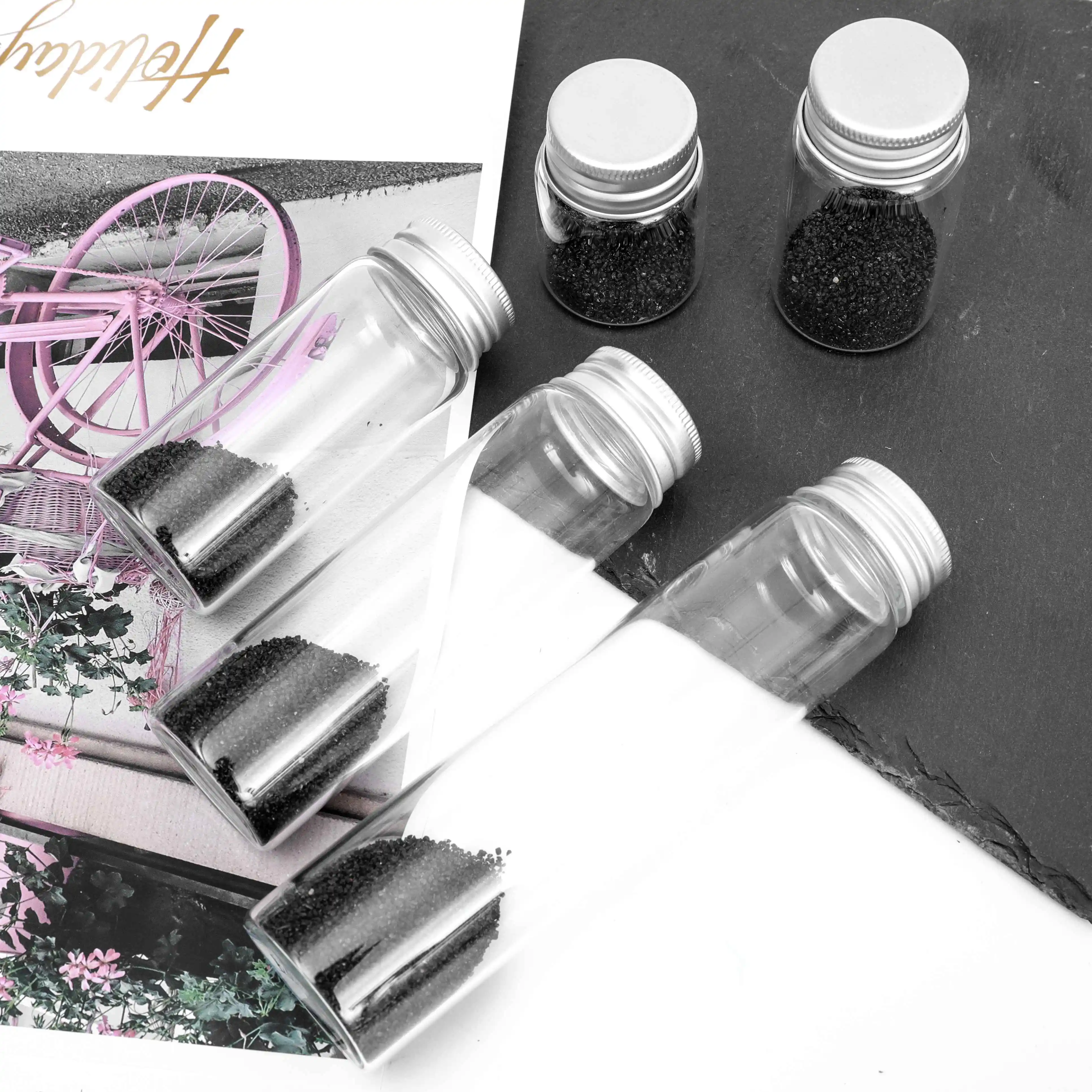 Wholesale Mini High Borosilicate Glass Tube Vial Clear Drifting Bottle Flat Bottom Glass Test Tube Bottle With Aluminum Cap