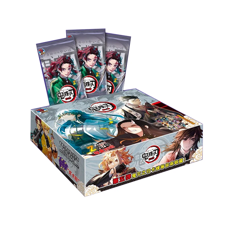 Японское аниме, коллекционные карты-убийцы демонов, бустер, персонаж Kamado Nezuko TCG CCG, игральные карты, подарок на день рождения для детей