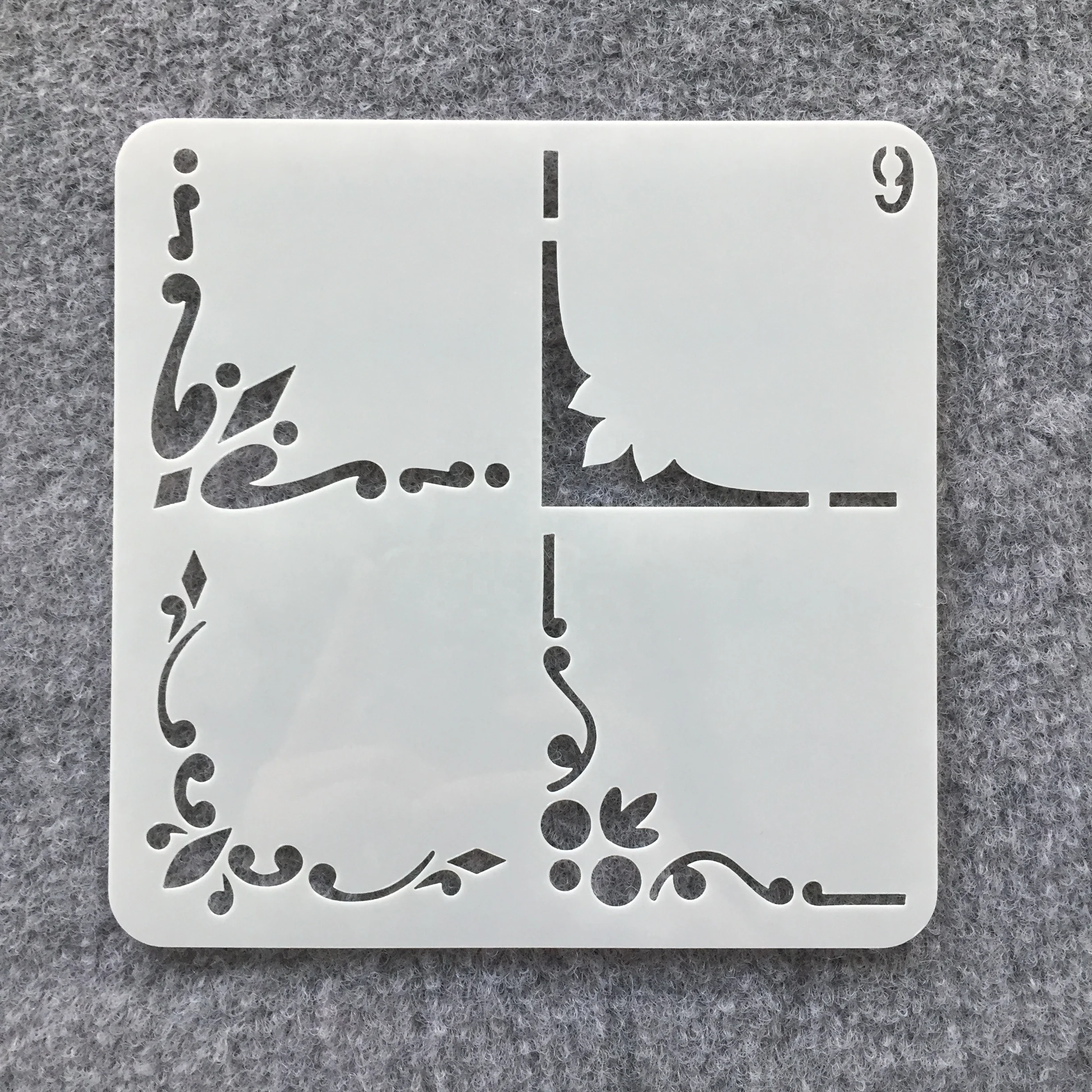 Custom Reusable Various Design Patterns Plastic Template and Wall Stencils for Painting Romantic Fashionable Item Style