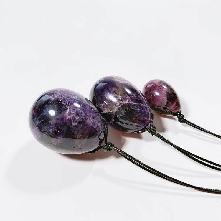Gemstones Best sale hot selling the collectibles Drilled Yoni Eggs Quartz Jade Egg for fengshui decoration