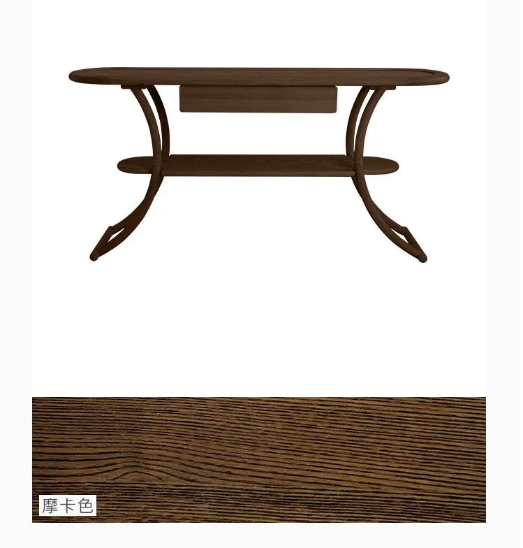 Nordic fashion home stay high-end hall real wood rattan porch table custom furniture