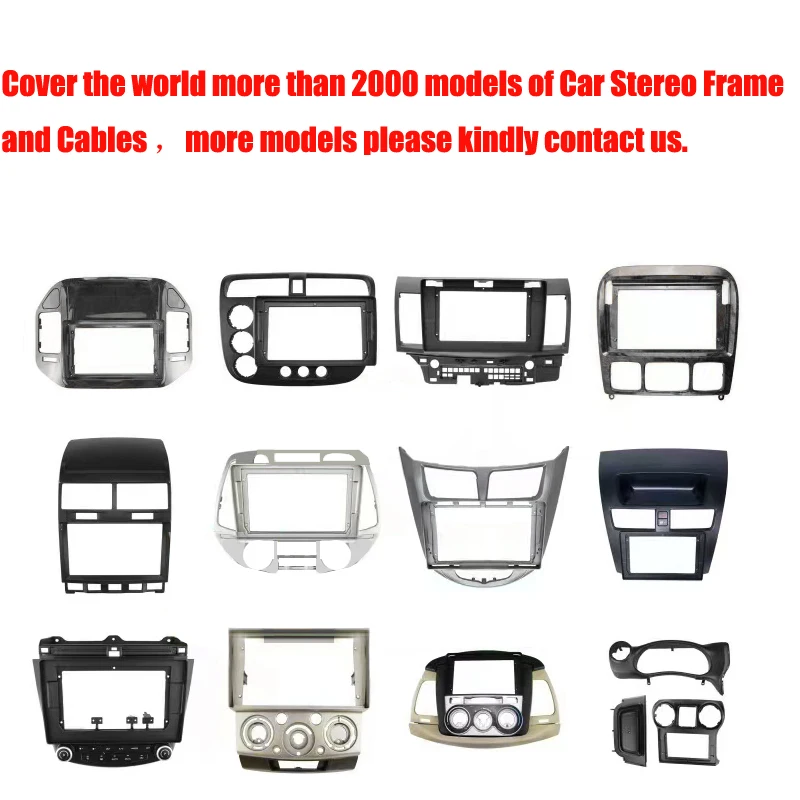 Car GPS Navigation Panel For Nissan Qashqai 2006-2015 9 Inch Screen 2 Din Android Dashboard Radio Stereo Fascias Panel Frame