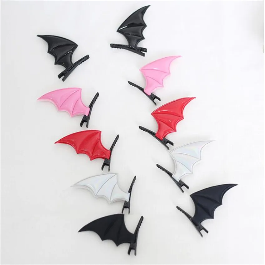 Spooky Halloween Headbands Demons Wings Hairpin Accessories Bat Hair Clips For Woman