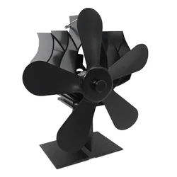 2022 New stove fan Quiet Heat Powered 5 Blade For Wood Log Fire Burner Ecofan