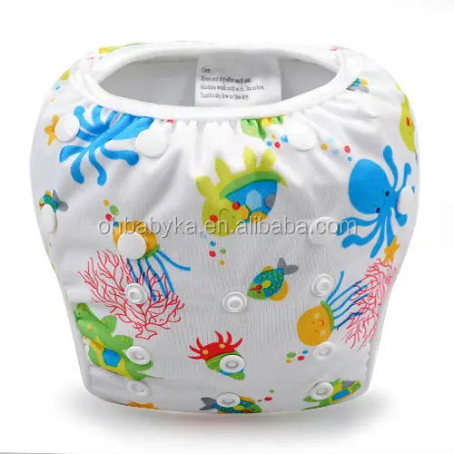 Cute Prints Baby Swimming Diapers OEM Private Branding Making Baby Swimming Pants Diaper